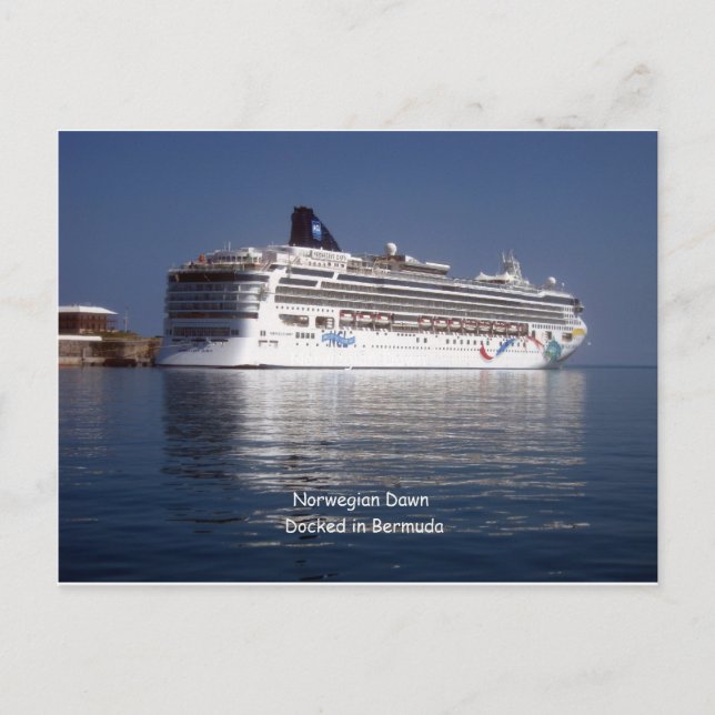 Norwegian Dawn in Bermuda Postcard (Front)