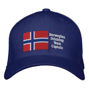 Norwegian Drinking Team Captain Embroidered Hat