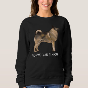 Norwegian Elkhound Crazy Dog Sweatshirt