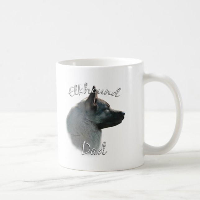 Norwegian Elkhound Dad 2 Coffee Mug (Right)