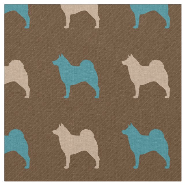 Norwegian Elkhound Fabric (Close Up)