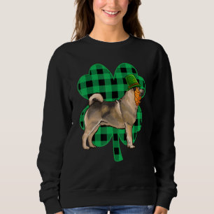 Norwegian Elkhound Leprechaun St Patricks Day Luck Sweatshirt