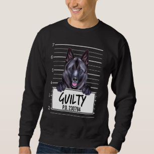 Norwegian Elkhound Mugshot Guilty Dog Sweatshirt