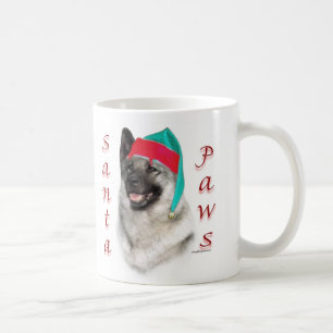 Norwegian Elkhound Santa Paws Coffee Mug