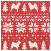 Norwegian Elkhound Silhouettes Christmas Holiday