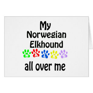 Norwegian Elkhound Walks Design