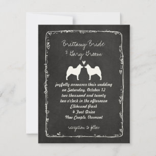 Norwegian Elkhounds Wedding Announcement