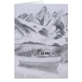 Norwegian Fishing Boat (Pencil)