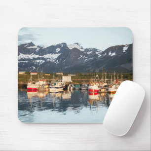 Norwegian Fishing Boats Mouse Pad