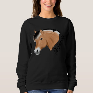 Norwegian Fjord Horse For Fjords Dark Rider Sweatshirt