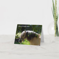 Norwegian Fjord Horse Greeting card