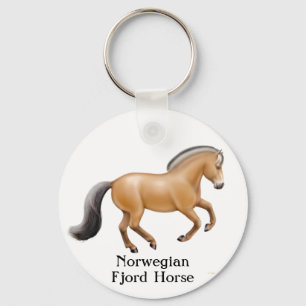 Norwegian Fjord Horse Keychain