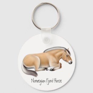 Norwegian Fjord Horse Keychain