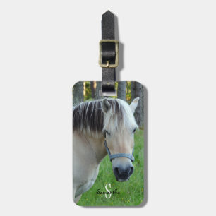 Norwegian Fjord Horse Luggage tag