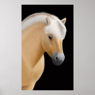 Norwegian Fjord Horse Poster