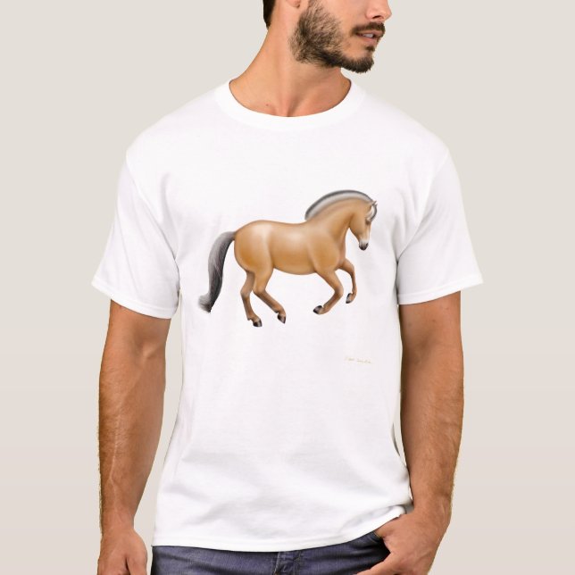 Norwegian Fjord Horse T-Shirt (Front)