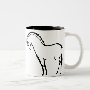 Norwegian Fjord Horse Two-Tone Coffee Mug