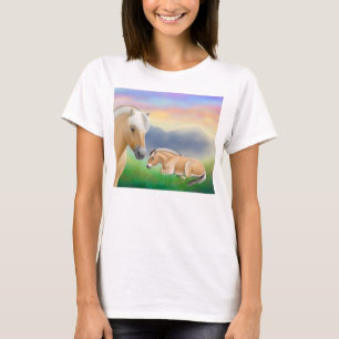 Norwegian Fjord Horses at Rest Babydoll Shirt