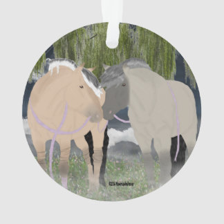 Norwegian Fjord Horses Ornament