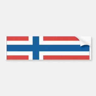 Norwegian Flag Bumper Sticker