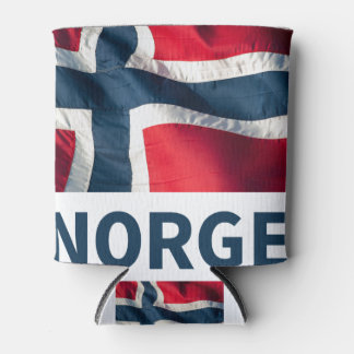 Norwegian flag can cooler