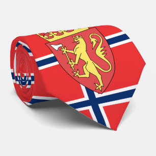 Norwegian Flag & Coat of arms, Flag of Norway Tie