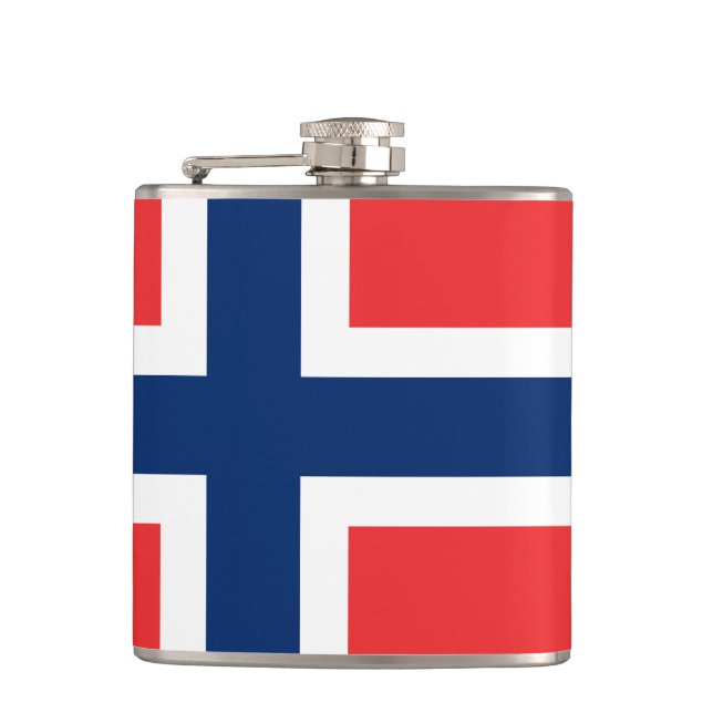 Norwegian flag Flask (Front)