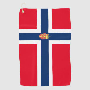 Norwegian flag golf towel