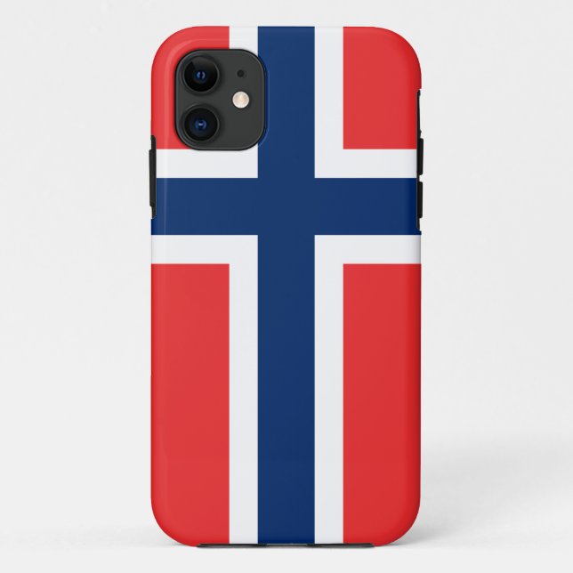 Norwegian flag iPhone case | Norway design (Back)