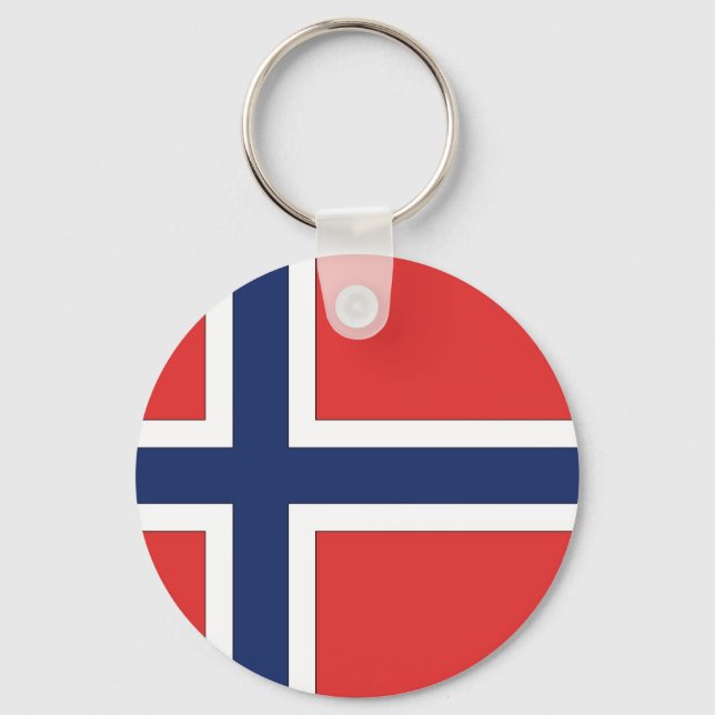 Norwegian Flag Key Ring (Front)