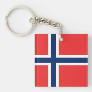 Norwegian Flag Key Ring