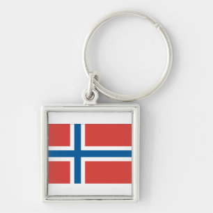 Norwegian Flag Key Ring