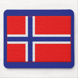 Norwegian Flag Mouse Pad