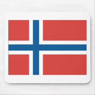 Norwegian Flag Mouse Pad