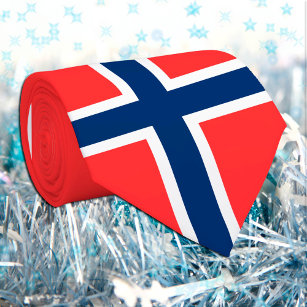 Norwegian Flag & Norway business, travel /sports N Tie