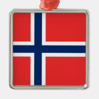 Norwegian Flag (Norway) Ceramic Ornament