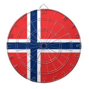 Norwegian Flag (Norway) Dartboard