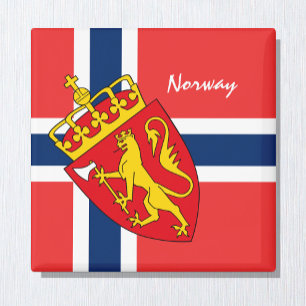 Norwegian flag & Norway holiday, travel /sports Magnet