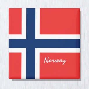 Norwegian flag & Norway holiday, travel /sports Magnet