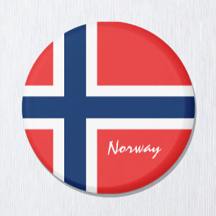 Norwegian flag & Norway holiday, travel /sports Magnet