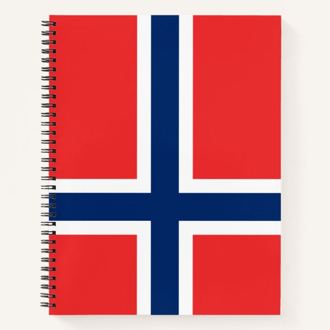 Norwegian Flag (Norway) Notebook (Front)