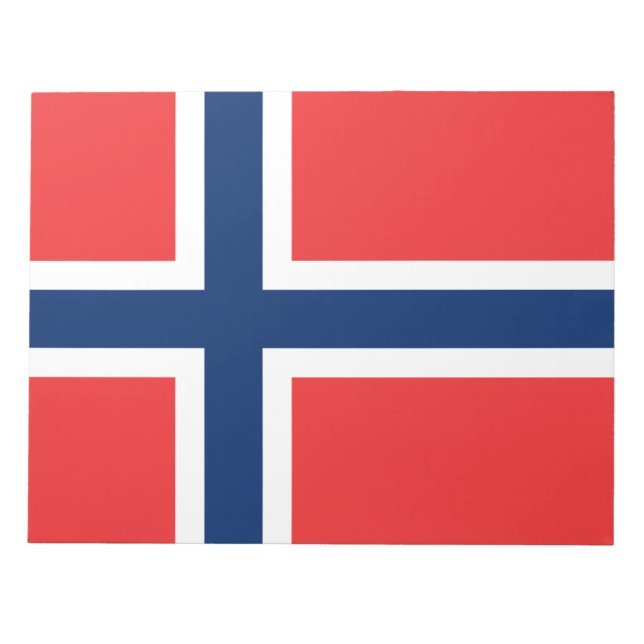 Norwegian Flag (Norway) Notepad (Front)