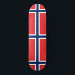 Norwegian Flag (Norway) Skateboard<br><div class="desc">This design features the national flag of Norway (officially known as the Kingdom of Norway), which is a Nordic country in Northern Europe. The mainland territory of Norway comprises the western and northernmost portion of the Scandinavian Peninsula. Mainland Norway and the remote island of Jan Mayen as well as the...</div>