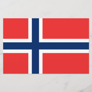 Norwegian Flag (Norway) Stationery