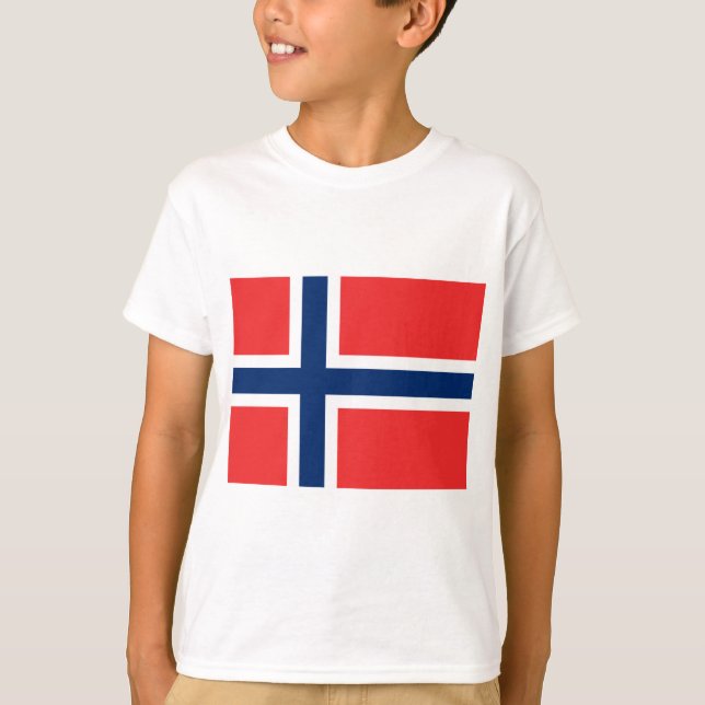 Norwegian Flag (Norway) T-Shirt (Front)
