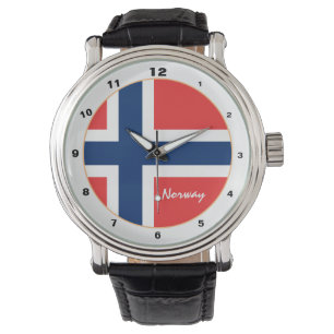 Norwegian Flag & Norway trendy fashion /design Watch