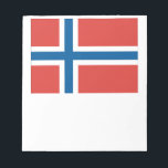 Norwegian Flag Notepad<br><div class="desc">Flag of Norway</div>