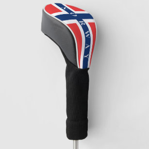 Norwegian flag of Norway custom driver sock Golf Head Cover