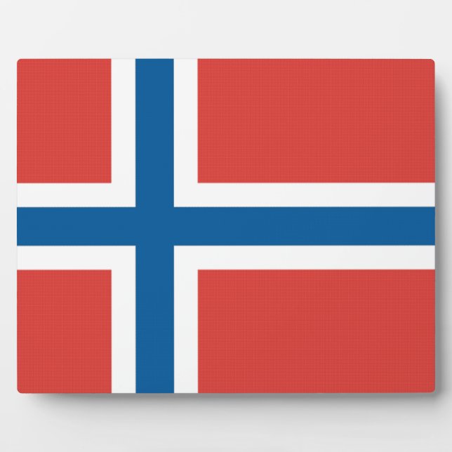 Norwegian Flag Plaque (Front)