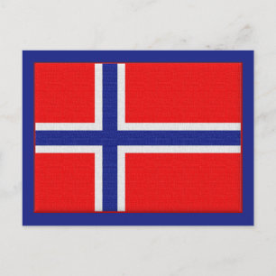 Norwegian Flag Postcard